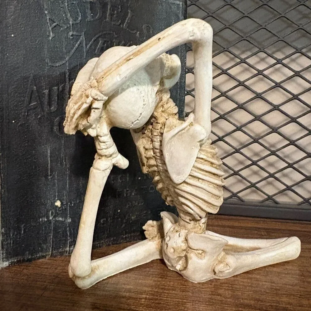 Yoga Skeletons Statue Halloween Yoga Bone Figurine
